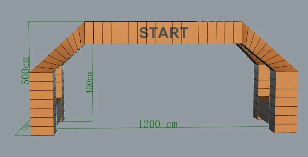 12x5x4 м надувная АРКА арка билборд событие вход порт ПВХ брезент отделка старт airgate