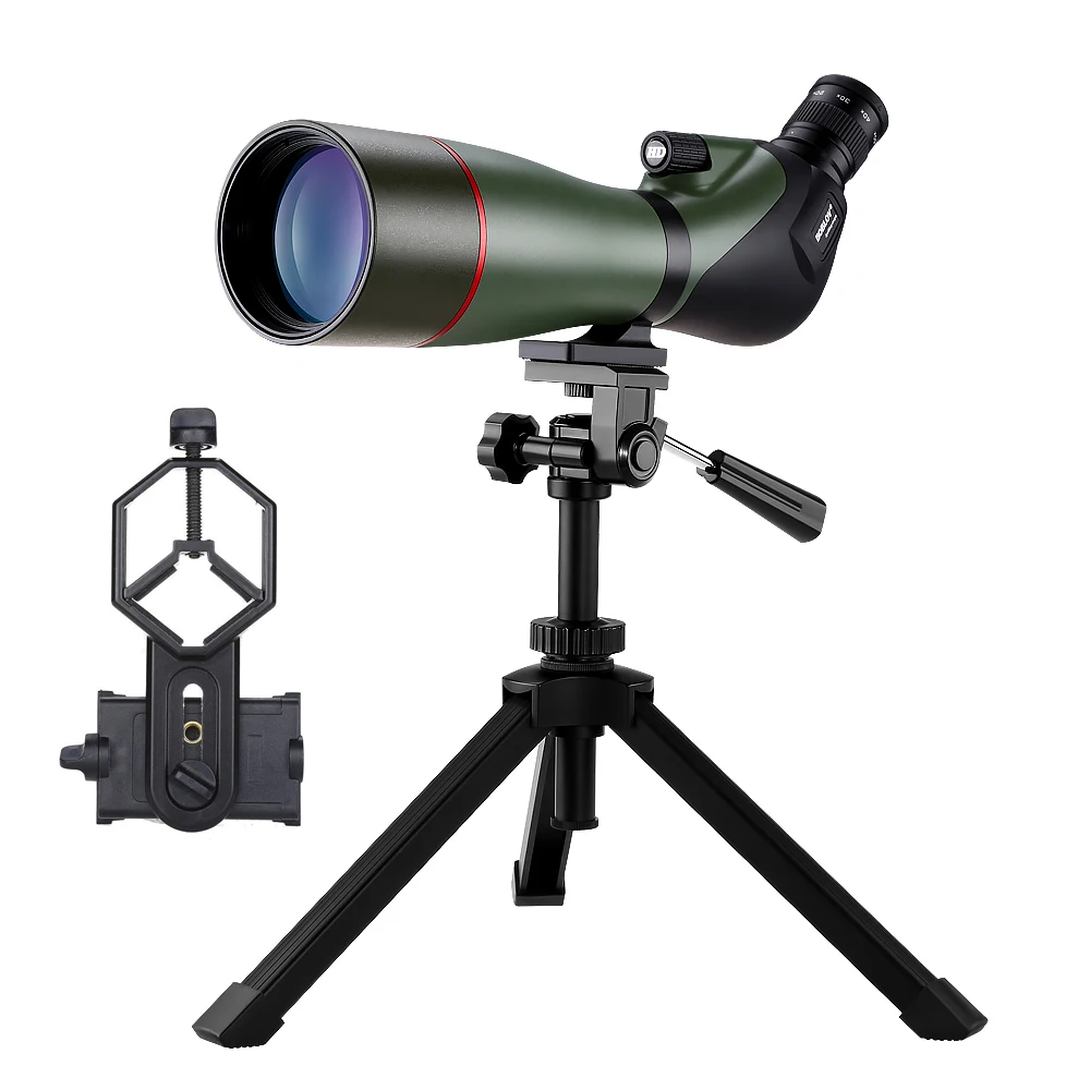 BOBLOV 20-60X80 Зрительная труба водонепроницаемый прицел для наблюдения за птицами мишень стрельба из лука диапазон активного отдыха со штативом