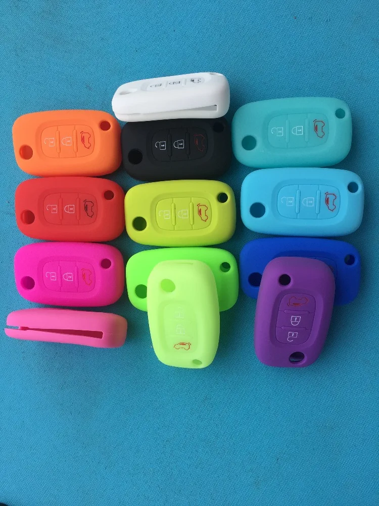1 шт. новый силиконовый чехол для автомобильного ключа Smart Remote Flip Cover Protector 3 кнопки