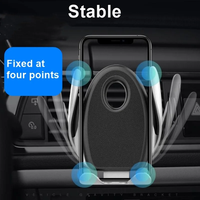 Tongdaytech Автомобильный держатель для телефона для IPhone X Gravity Air Vent крепление подставка для мобильного телефона универсальная поддержка смартфона Voiture