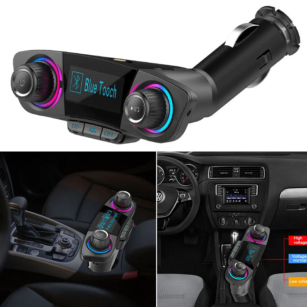 FM Transmitter Dual USB Audio Kit MP3 Player Handsfree Bluetooth Charger Modulator Smart Charge Car BT06 | Автомобили и мотоциклы