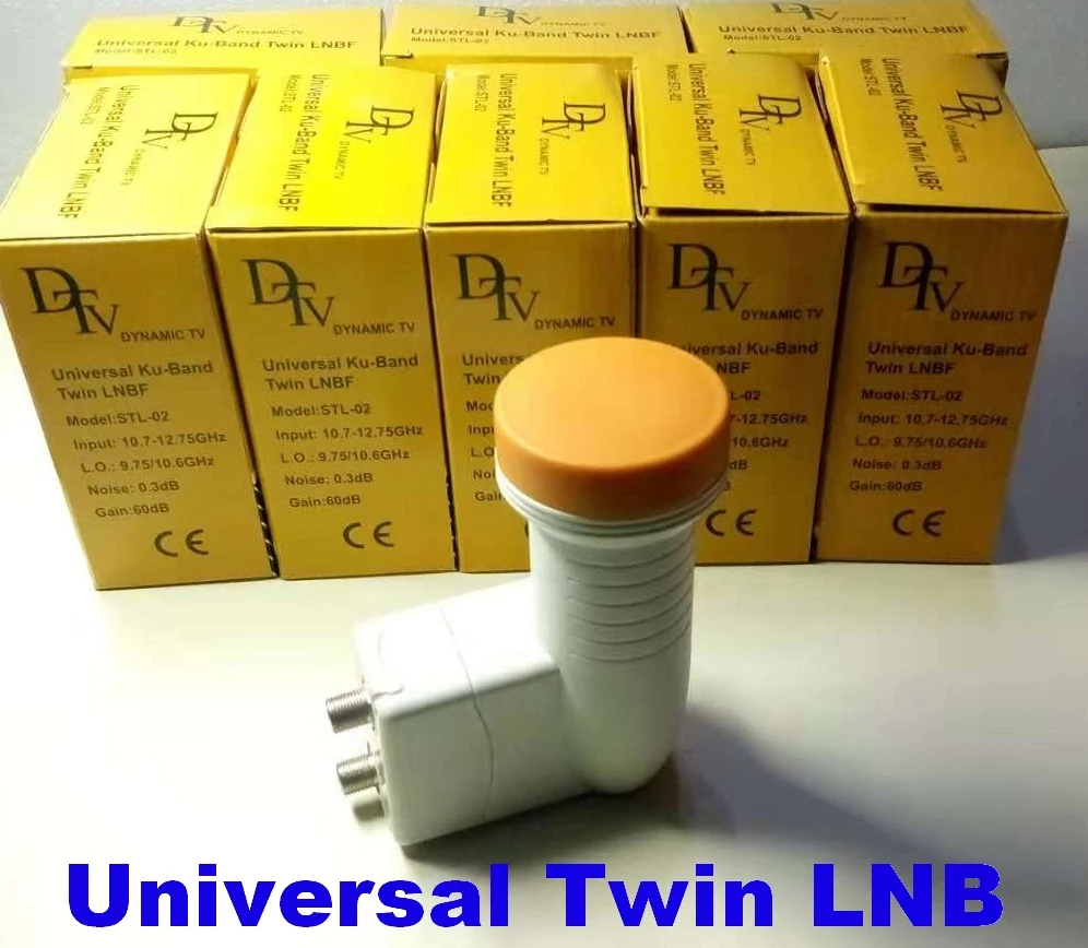 DTV STL-02 лучший сигнал цифровой HD Универсальный двойной LNB KU Band Водонепроницаемый с