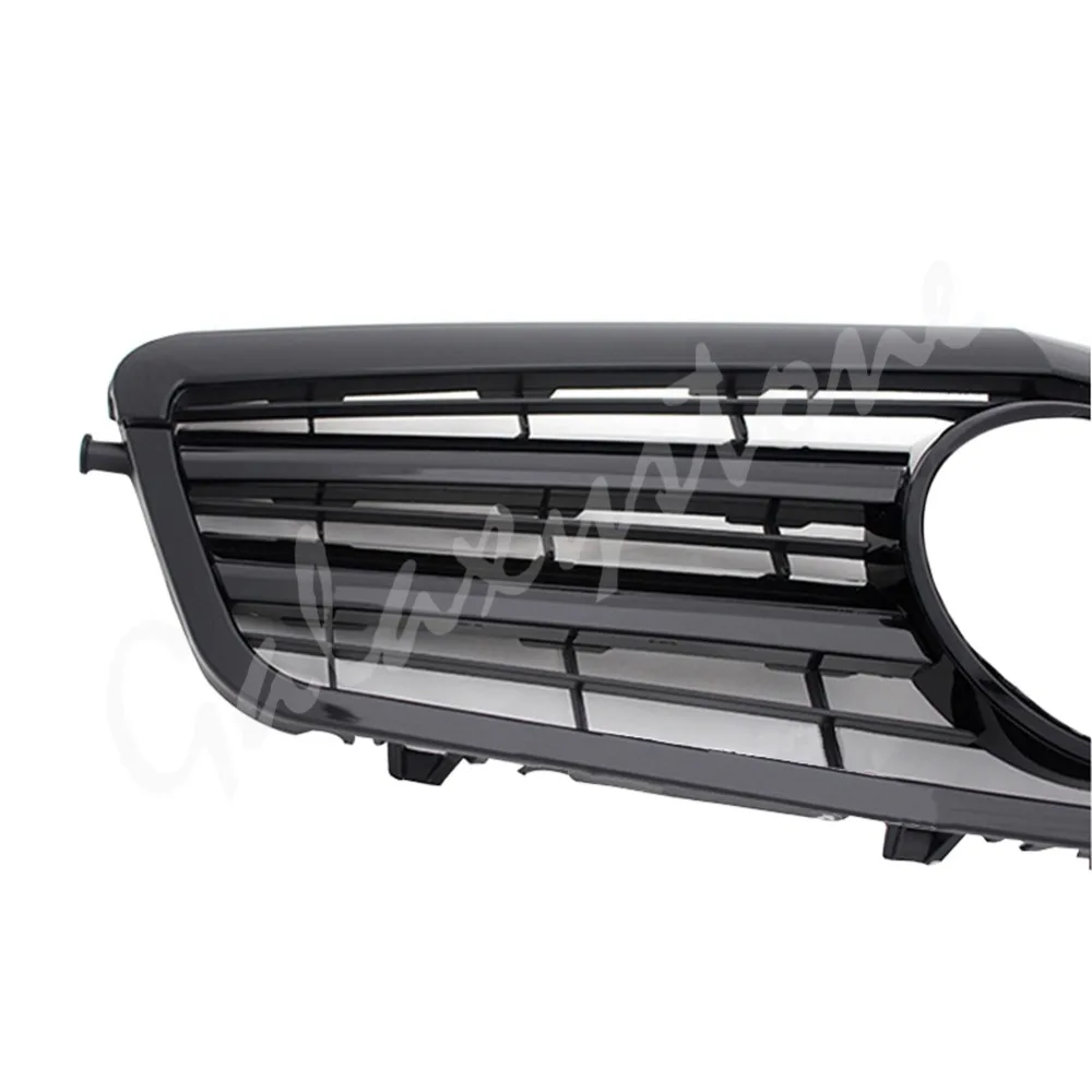 Передняя решетка подходит для Mercedes Benz W212 E250 E550 E350 E63 AMG 2009 2010 2011 2012 2013 глянцевый черный матовый хром