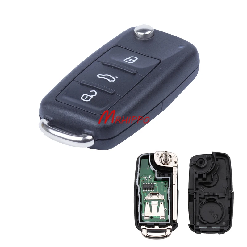 3 кнопки с panic HU66 лезвие дистанционного ключа NBG010180T для Beetle Passat Tiguan 2013 2014 2015 5K0837202R
