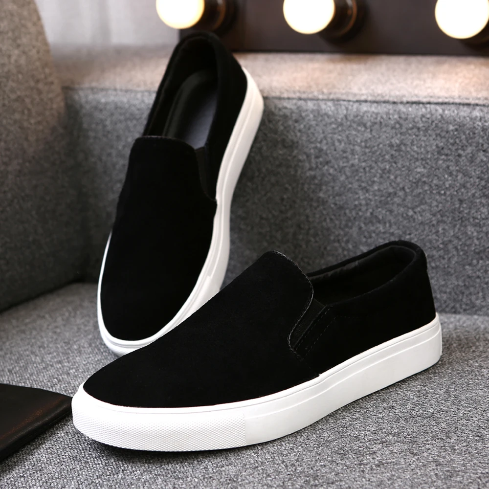 2020 New Spring Men Loafers Shoes Moccasins Suede Genuine Leather Slip On Flats Casual Big size Sneakers 38-48 | Обувь