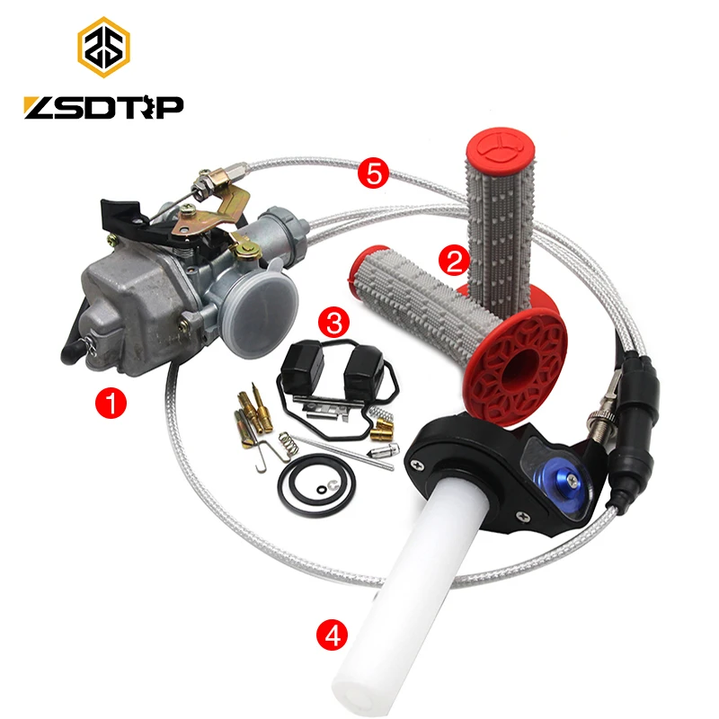 ZSDTRP PZ30B TTR250 настраиваемая струя электропитания для Keihin 30 мм карбюратор Visiable Twister