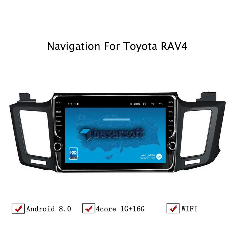10 1 &quotAndroid 8 автомобиля gps навигации для Toyota RAV4 2013 2014 2015 2016 2017 2018 автомобиль радио