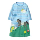 Весеннее платье для девочек 2019, любимое платье с длинным рукавом для домашних животных, хлопковый костюм для девочек, школьные платья для детей