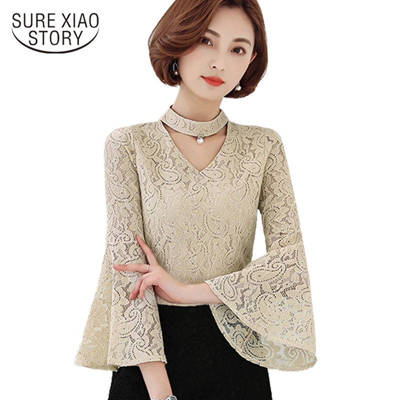 2018 Новый v образный Сверкающее вырез с рукавами Женская одежда открытая женская