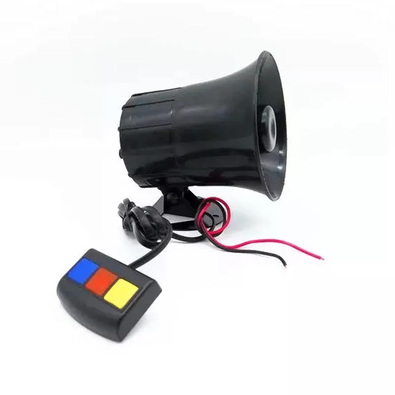 12V 110Db 20 Вт Мотоцикл Авто Автомобиль Грузовик 3 звук тон громкая сирена полиции Пожарные машины скорой помощи Предупреждение сигнализации громкоговоритель