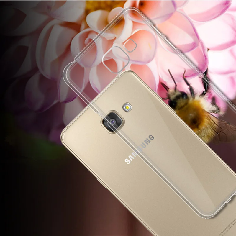 Ультратонкий Мягкий ТПУ прозрачный чехол для Samsung Galaxy A3 A5 A7 A8 A9 2016 A310F A510F A710F Note 2 3 4 5