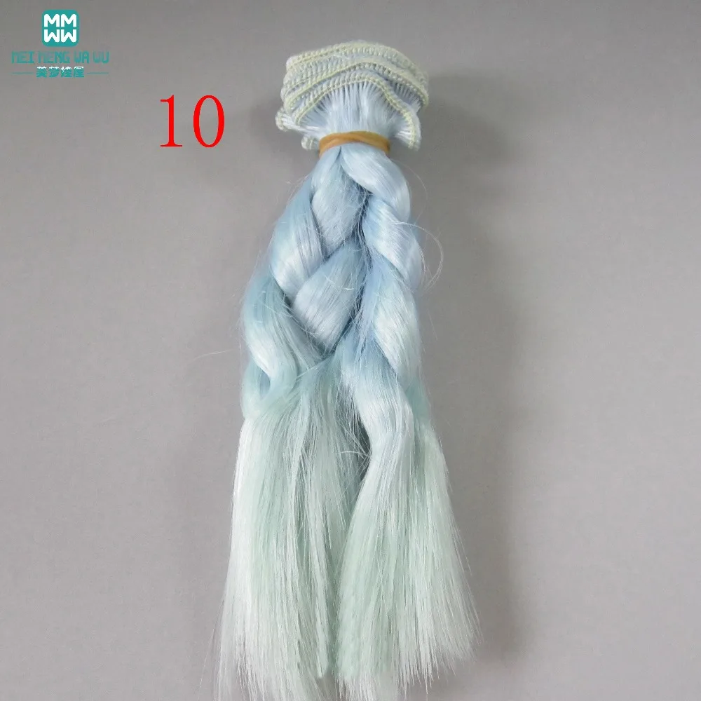 1 шт. 15 см и 25 см* 100 см куклы парики волосы для куклы BJD/SD светильник золотой \ коричневый и другие цвета