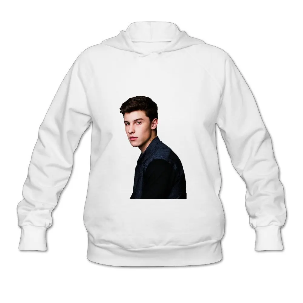 Мендес Осветить World Tour 2016 Вентилятор Логотип Капюшоном Для Женщин Белый|sweatshirt