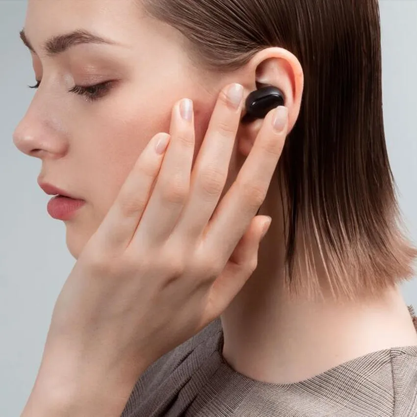 100% оригинальные наушники Redmi airdots беспроводные с голосовым управлением Bluetooth 5 0