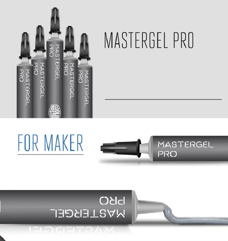 Cooler Master Mastergel Pro 8 W/mk 4g термопаста силиконовая для процессор процессорный кулер для ноутбука радиатор охлаждения GPU термопаста