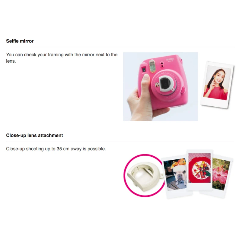 Fujifilm Instax Mini 9 серия мгновенных фотокамер + Fuji White Edge мгновенная пленка 50 листов|instant