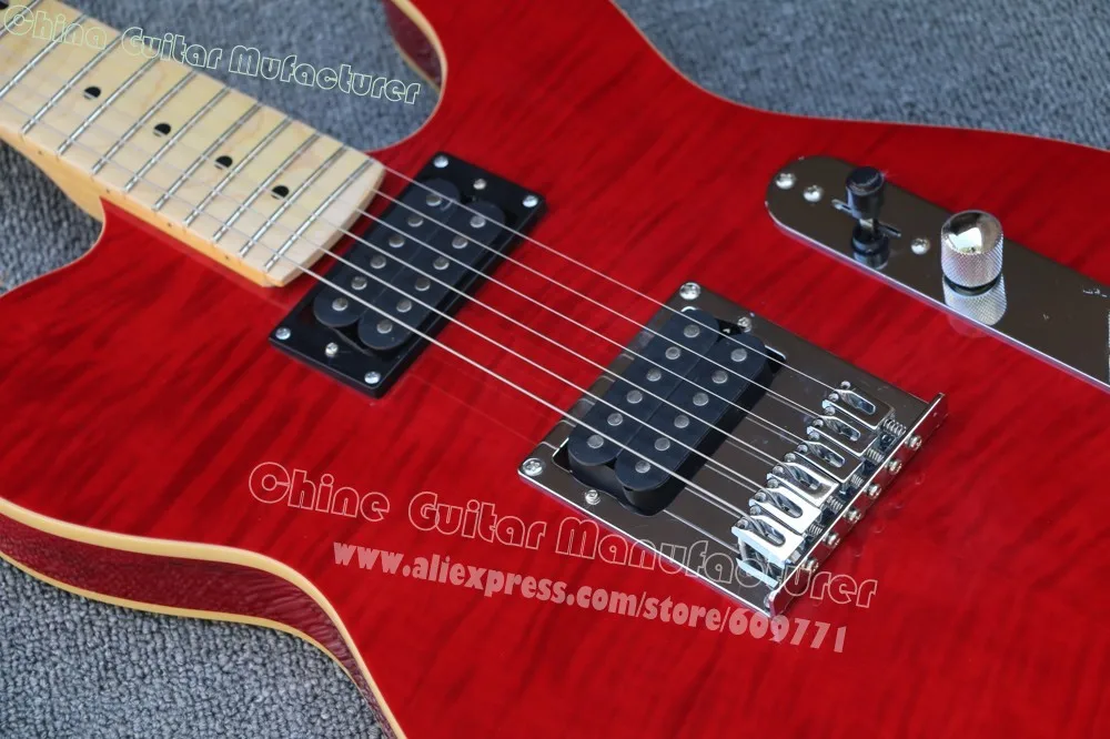 Классический custom shop Thinline Deluxe винно красная электрогитара TL гитара оптовая
