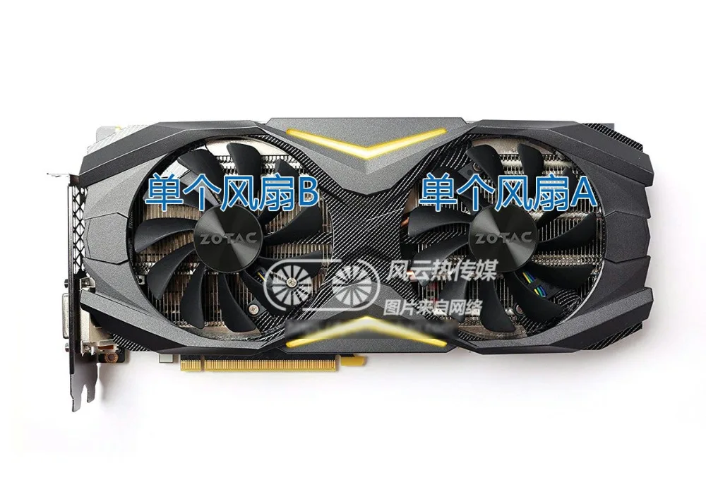 Для ZOTAC GTX1070/1080 AMP ED 8GB видеокарта вентилятор охлаждения GFM10012H12SPA DC12V 0.50A