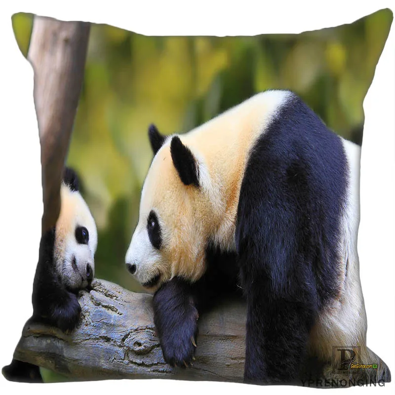 Square Pillowcase Заказная гигантская панда квадратная Наволочка на заказ молнии чехол для подушки(с одной стороны) 180522-02-22 - Цвет: Square Pillowcase