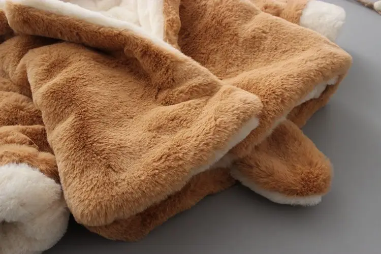 Куртка для девочек Новинка осени зимы 2018 детская Флисовая теплая плотная куртка