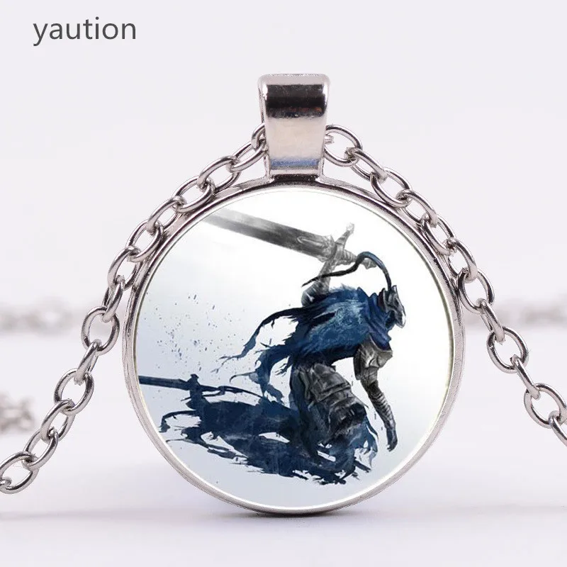 3 цвета 2020 Новый Artorias и Sif Dark Souls ожерелье ювелирные изделия стеклянный купол кулон
