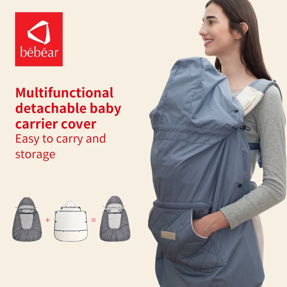 Bebear Baby Carrier Обложка теплый ребенок стропа многоцелевой плащ коляска Чехлы для