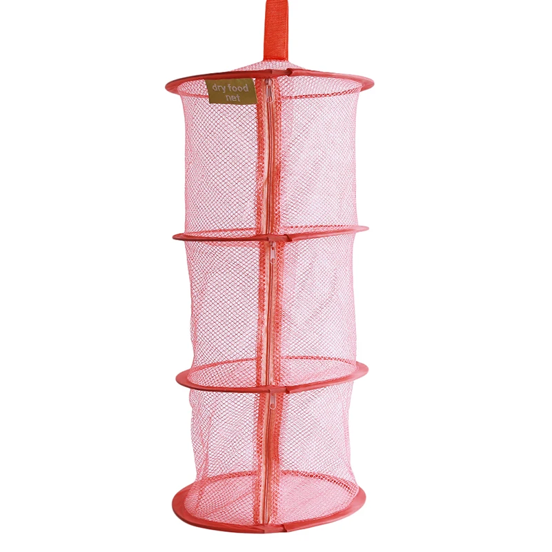 2 Colors Underwear Bra Laundry Sweater Hanging Basket Windproof Folding Multi-Layer Drying Rack Mesh Clothes Dryer Net | Дом и сад