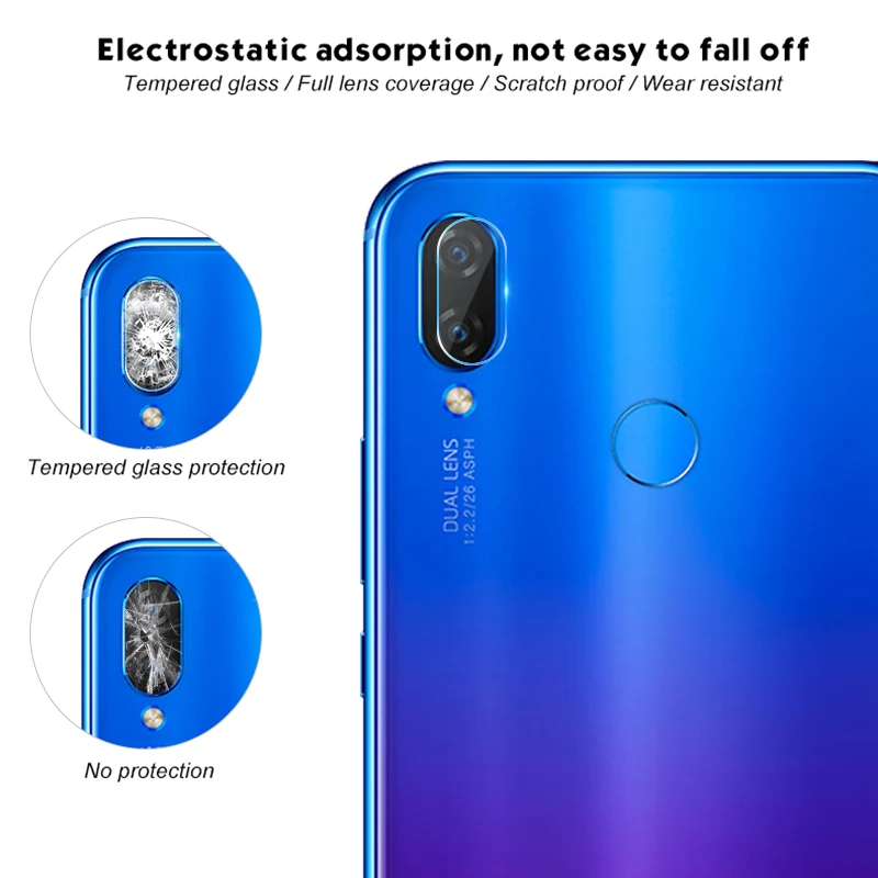 Ультратонкое мягкое закаленное стекло для задней камеры Huawei Nova 3 3e 4e 3i 2S Защитная