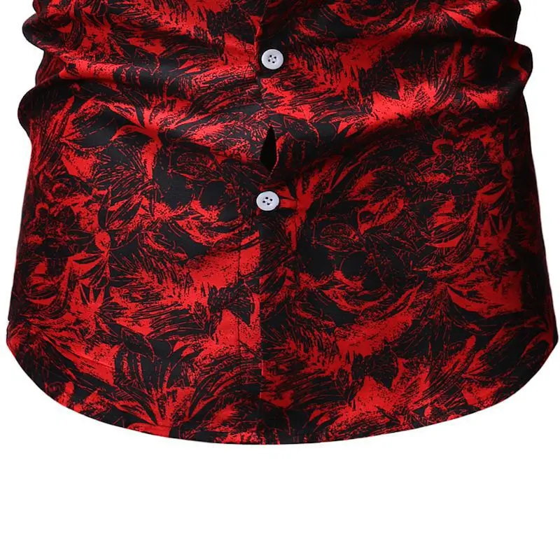 Осенняя Новинка модные мужские рубашки с длинным рукавом и принтом Camisa