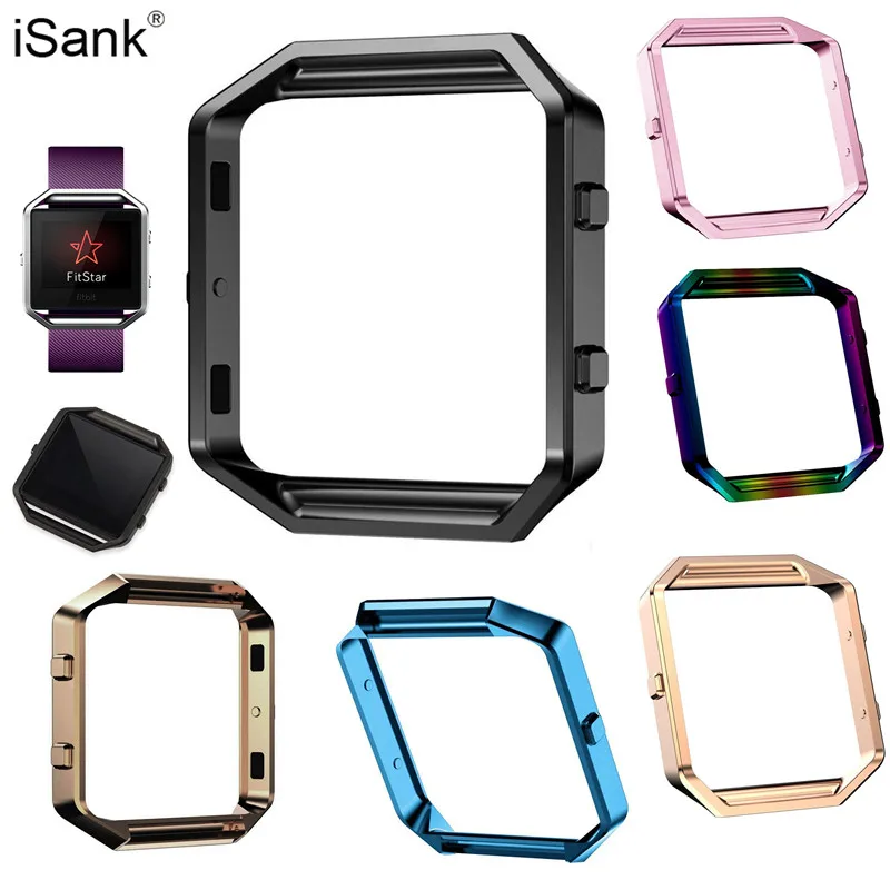 ISank Для fitbit blaze Кадр Группа рамка смотреть случае Замена Алюминиевого сплава