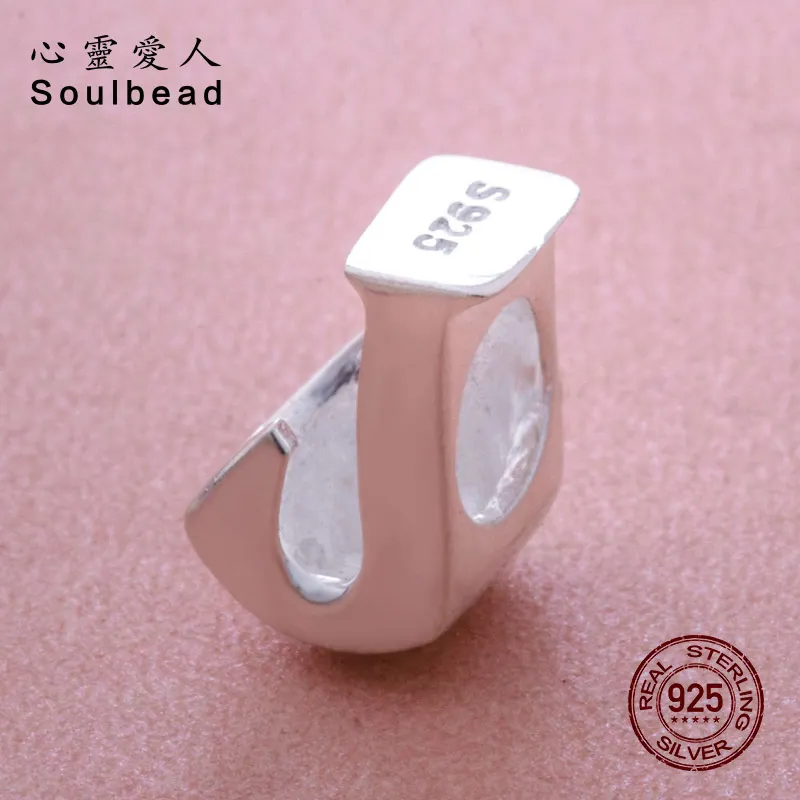 Женские браслеты подвески из стерлингового серебра 925 пробы с надписью Soulbead SS0485