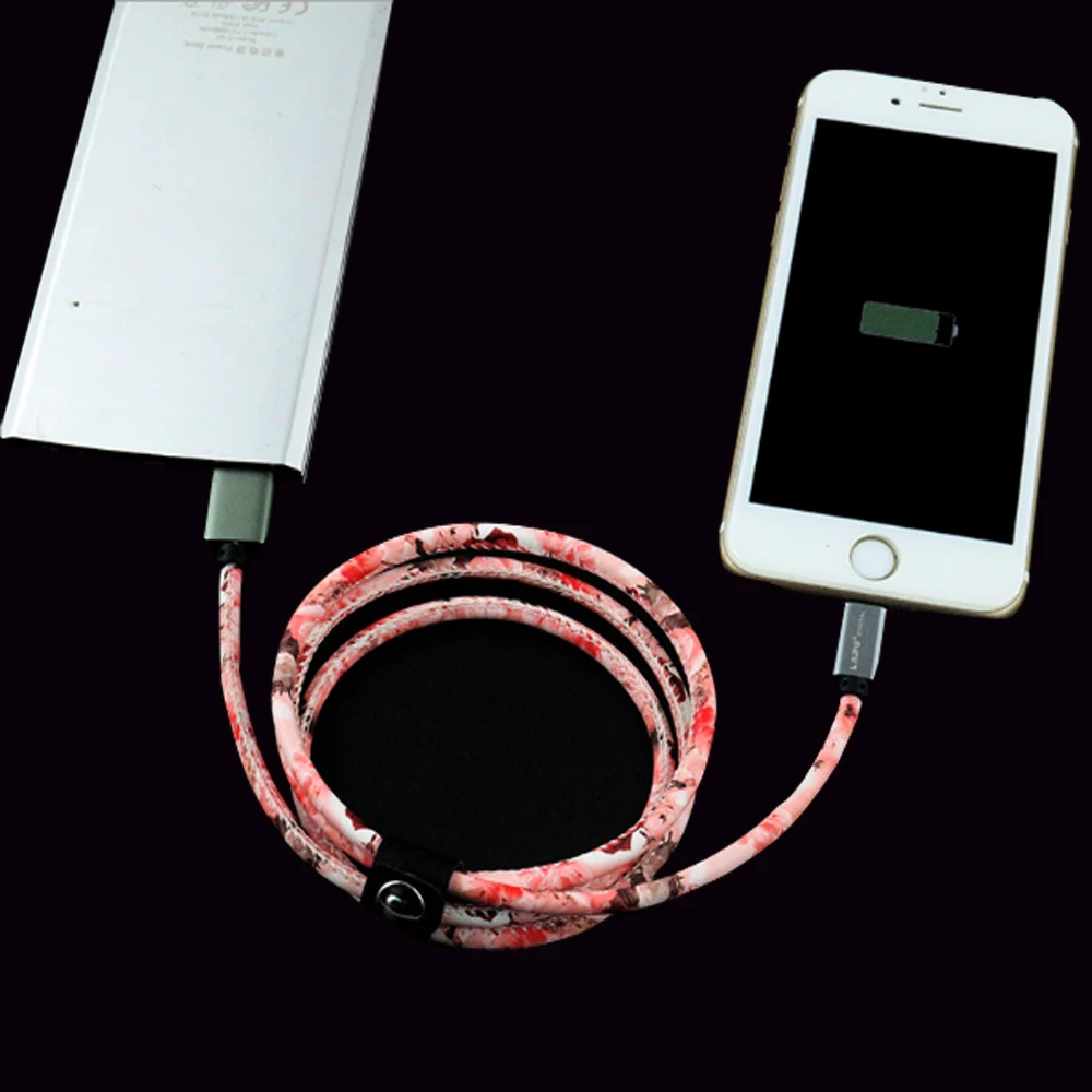 Usb кабель для Iph X 8 7 6 Plus из искусственной кожи быстрой зарядки данных Android