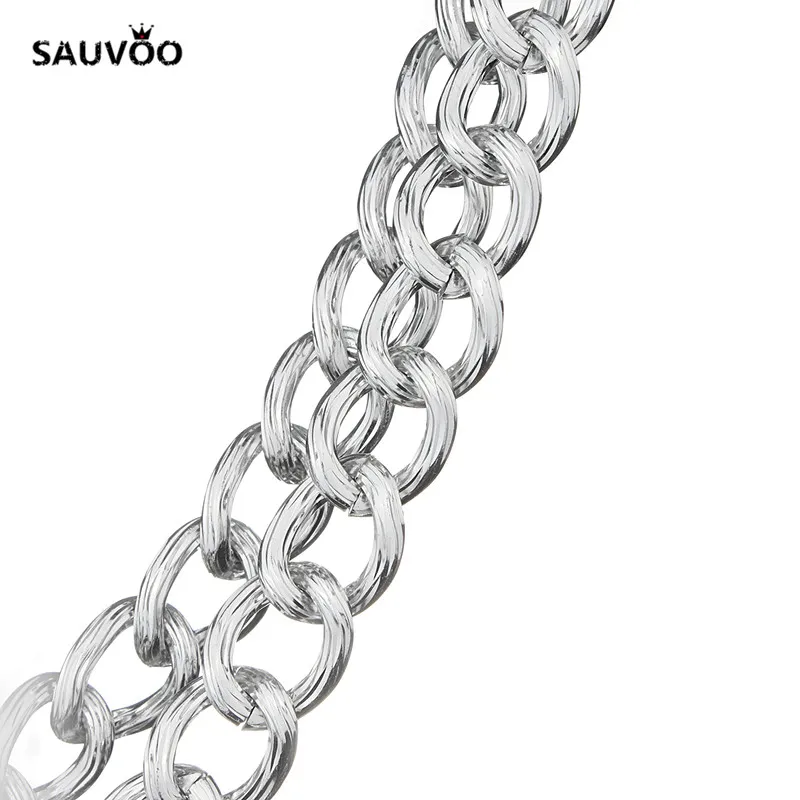 SAUVOO 1 м/лот золотистые алюминиевые цепи для оптовых продаж 15*20*3 5 мм