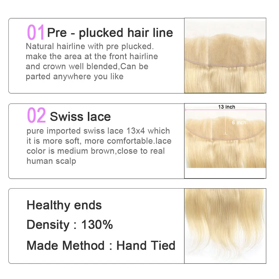 Bigsophy монгольские прямые волнистые 13x4 кружева фронтальное закрытие уха до уха 613 цвет блонд кружева фронтальное закрытие remy волосы 10-20 дюймов