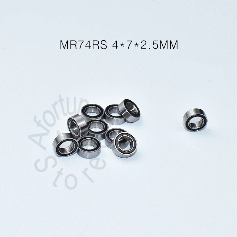 MR74RS 4*7*2 5 (мм) 10 шт. подшипник с резиновым уплотнением Миниатюрный Бесплатная доставка MR74 из хромистой