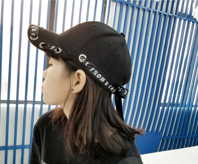 Ulzzang Chic Women Cap Adjustable Peaked Sunscreen Hat Harajuku Cute Style for Teenager Girls Hip-hop | Аксессуары для одежды