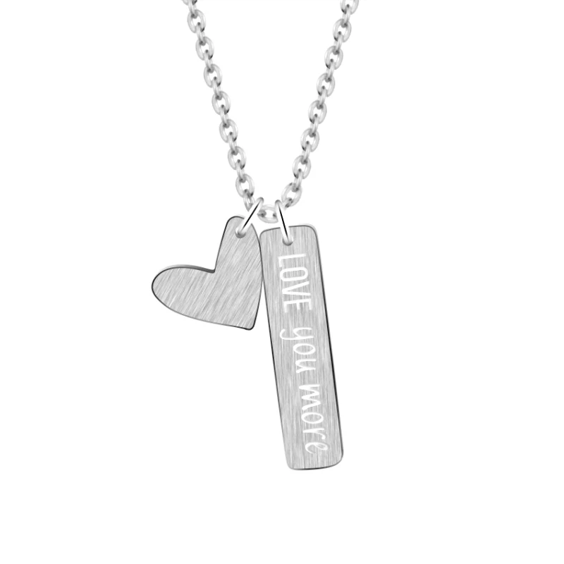 Ожерелье ETCAVCE Love You More кулон для женщин ювелирные изделия подружки невесты