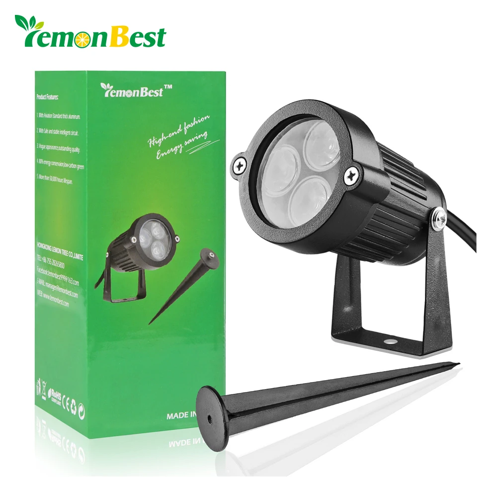 Lemonbest светодиодный садовый лампы открытый светильник ing 12V 3*3W IP65