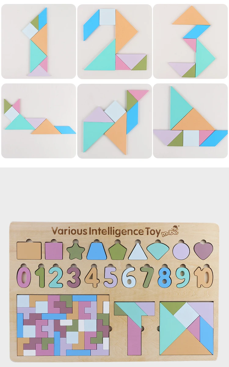 Деревянные игрушки, тренировка мозга, деревянная головоломка Tangram, доска, головоломка, игрушки для дошкольников, интеллектуальная игрушка, развивающие игрушки для детей, подарок