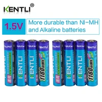 kentli 8pcs no memory effect 1 5v 1180mwh aaa polymer lithium li ion rechargeable batteries aaa battery