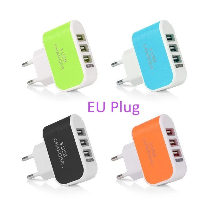 DOITOP 3 порта USB зарядное устройство AC зарядный адаптер портативный для Xiaomi Samsung Iphone