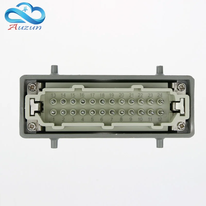 Прямоугольные H24B-HE-024-1 сверхмощные соединители 24 pin line 16 a500v винтовая стопа