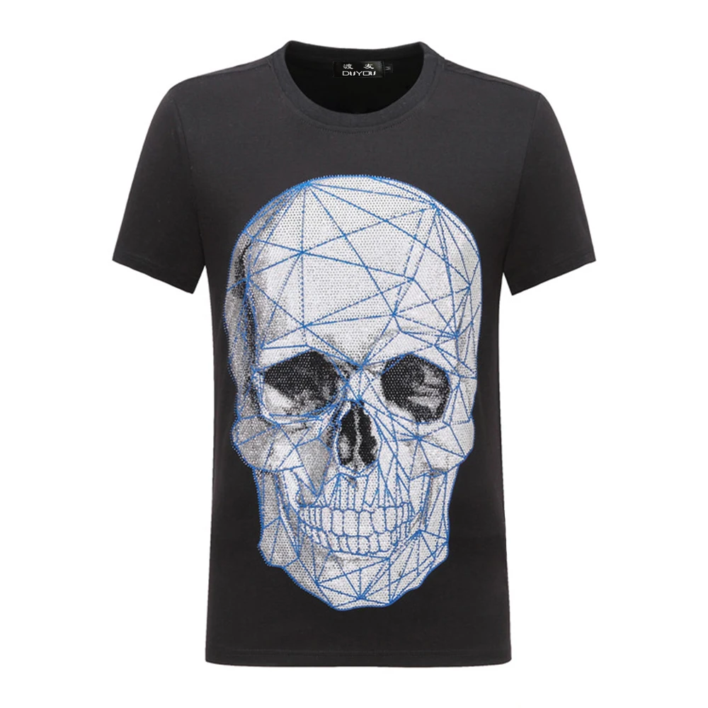 Упаковка PP! Мужская Дизайнерская футболка с коротким рукавом принтом Сетчатая