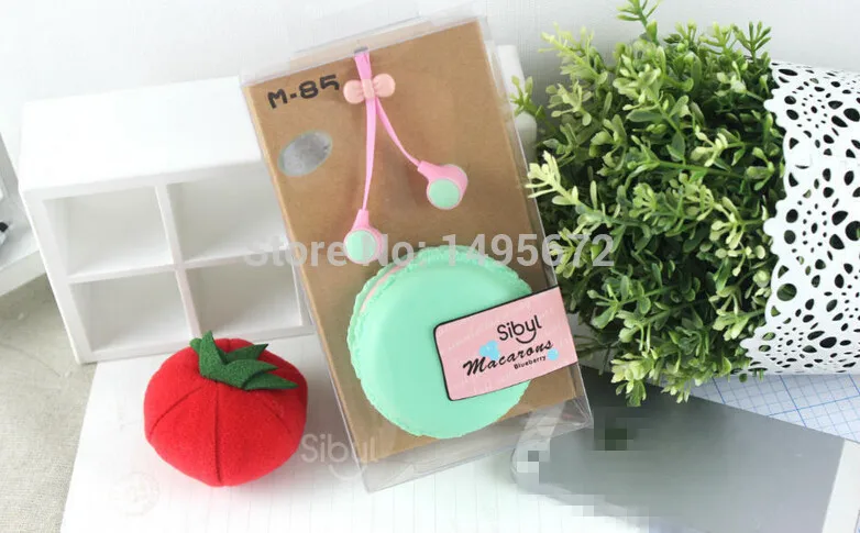 Дизайнерские наушники-вкладыши Macarons наушники гарнитура для iPhone xiaomi симпатичные