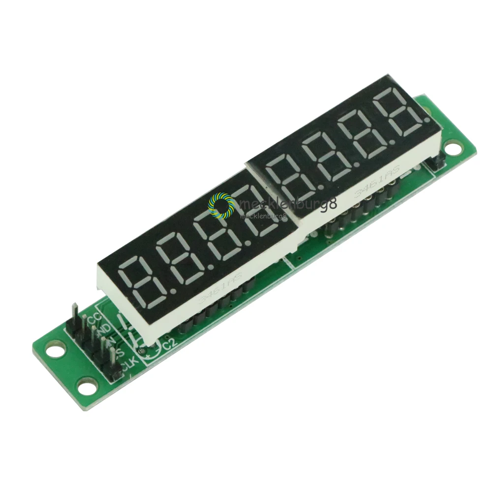 Красная Модульная плата max7222 8-значный 7-сегментный цифровой светодиодный дисплей