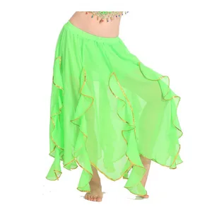 Wholesale Belly Dance Chiffon Skirt for Women Belly Dancing Practice Costume Skirts Adult Gypsy Belly Dance Performance Clothes