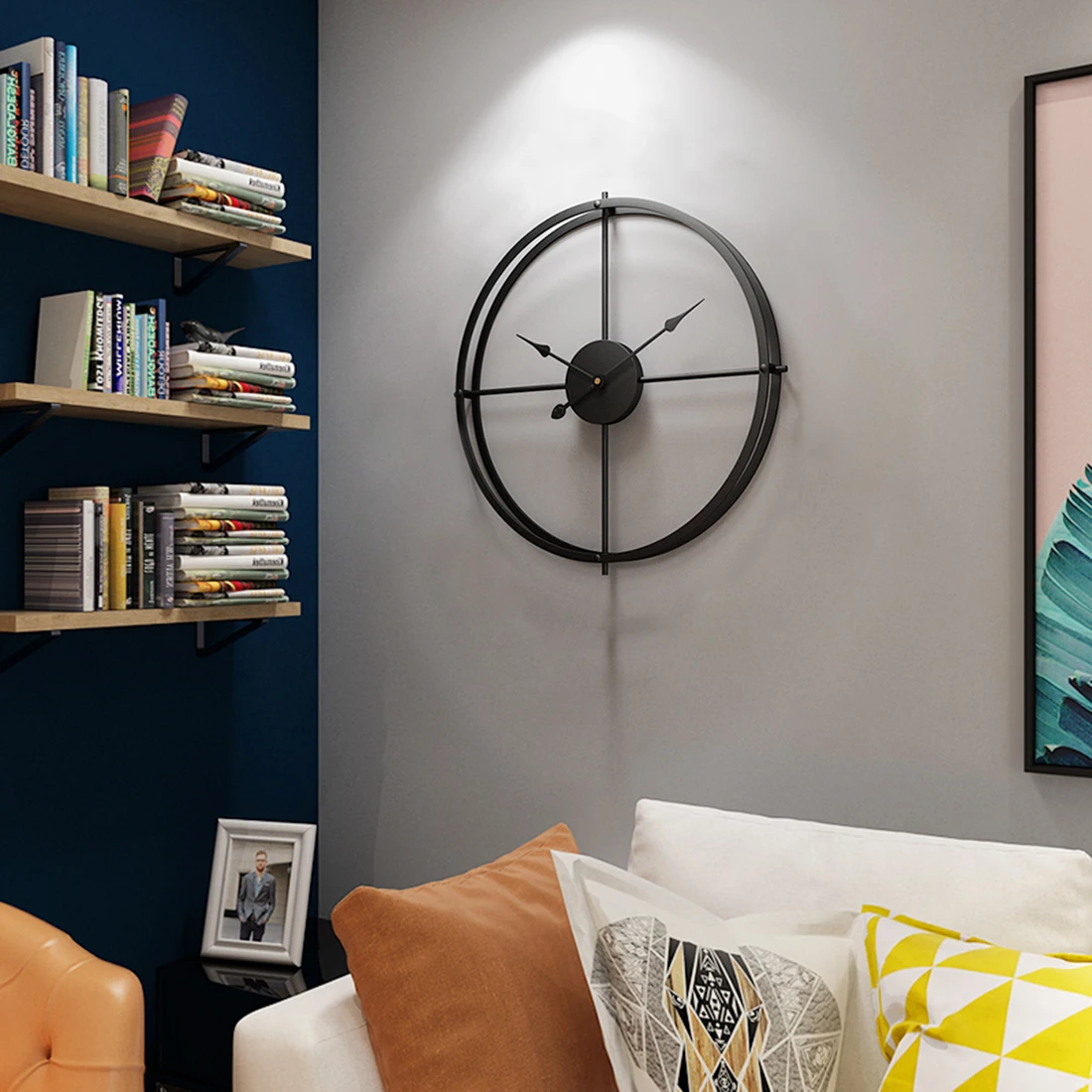 Homingdeco 40cm Silent Wall Clock Modern Design Clocks Home Decor Office European Style Hanging Watch Z001 | Дом и сад