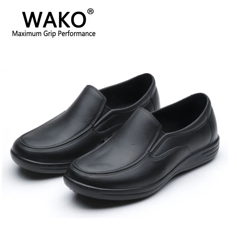 Мужские туфли для готовки WAKO 9023 черные кухонные сандалии шеф-повара с