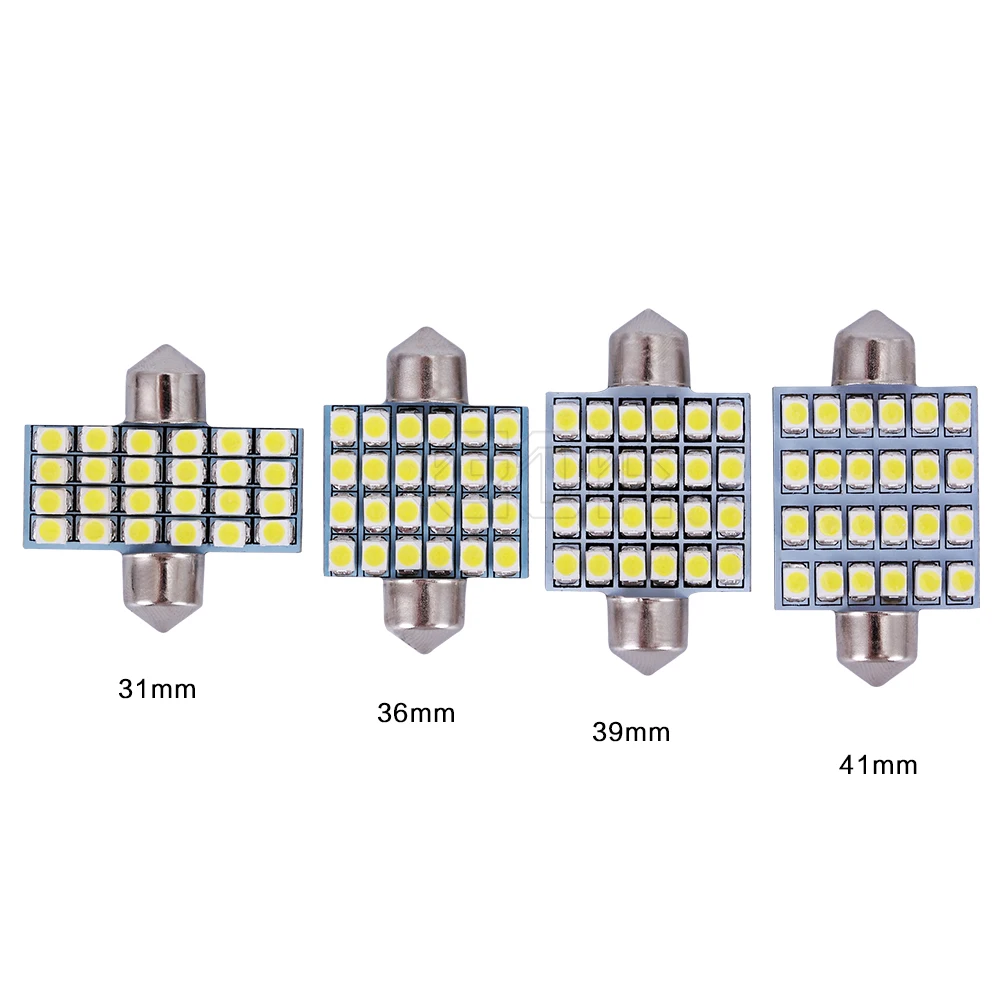 Festoon светодиодный светильник 31 мм/36 мм/39 мм/41 мм 1210 3528 smd festoon 24SMD автомобильный