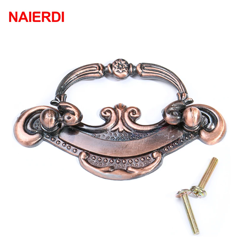 NAIERDI бронзовые европейские ручки для кухонного шкафа дверного выдвижные ящики